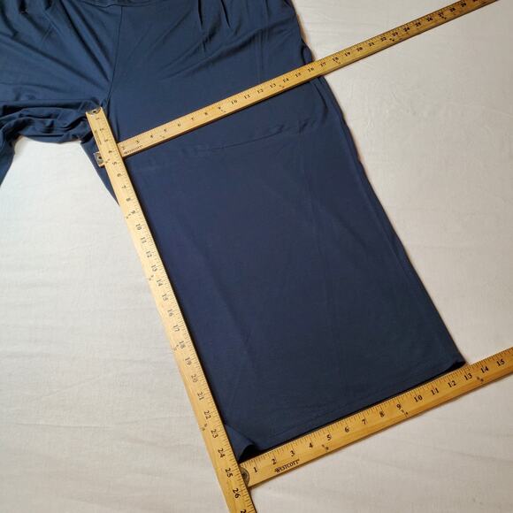 J. Jill Womens Size 3X NWT Wearever Pleated Cropped Wide Leg Pant Pull On Blue - Picture 3 of 8